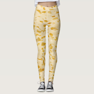 Cheese texture, characteristic holes leggings
