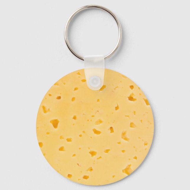 Cheese Texture Pattern Key Ring (Front)