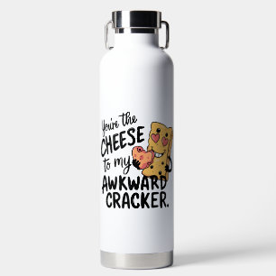 Cheese to My Awkward Funny and Cute Valentine Water Bottle