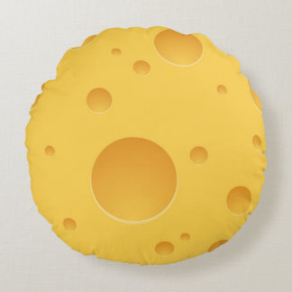 "Cheese Wheel" Round Pillow