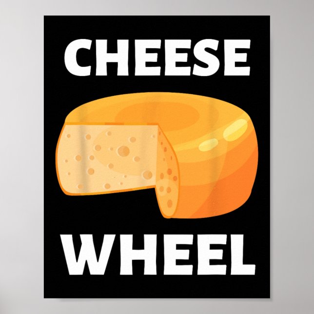 Cheese Wheel Video Game Meme Design  Poster (Front)