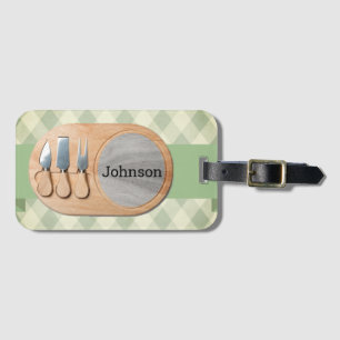 Cheeseboard Custom Charcuterie Luggage Tag