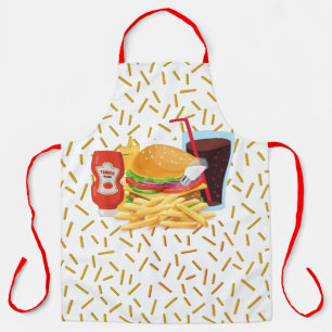 Cheeseburger and Fries Apron