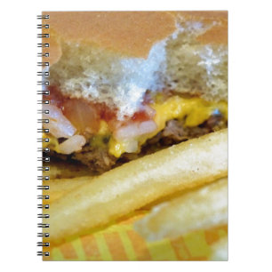 Cheeseburger and Fries Notebook