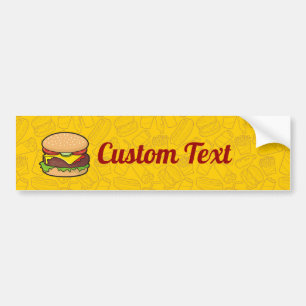 Cheeseburger Bumper Sticker