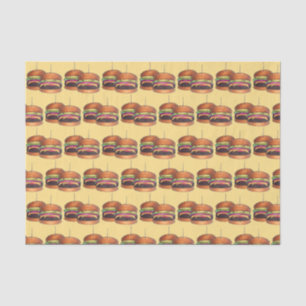 Cheeseburger Burger Hamburger Sliders Bar Pub Tissue Paper