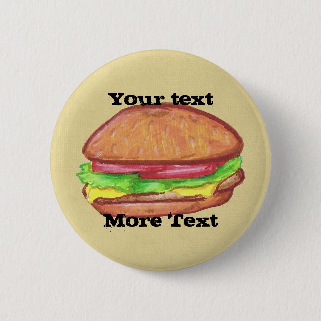 Cheeseburger Button (Front)