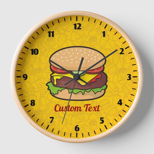 Cheeseburger Clock (Front)