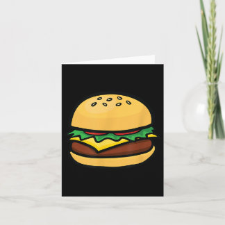 Cheeseburger Emoticon Hamburger Cheese Bbq  Card