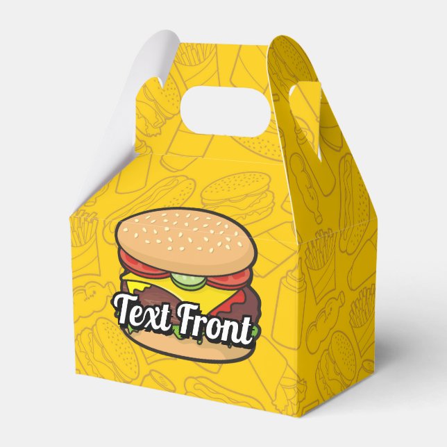 Cheeseburger Favour Box (Front Side)