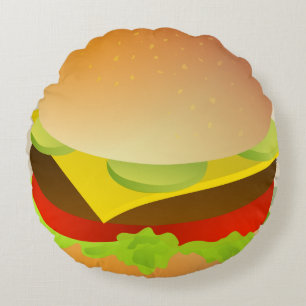 CHEESEBURGER Funny Pillows