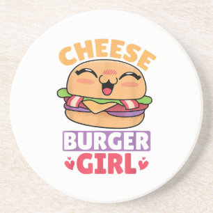 Cheeseburger Girl, Hamburger Women and Cheeseburge Coaster