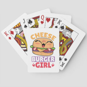 Cheeseburger Girl, Hamburger Women and Cheeseburge Playing Cards
