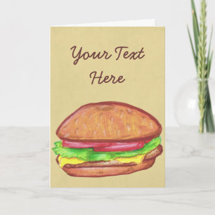 Cheeseburger Greeting Card
