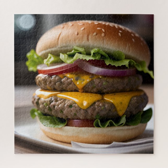 Cheeseburger Jigsaw Puzzle (Vertical)