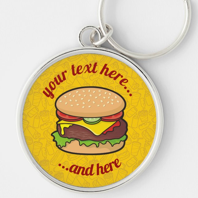 Cheeseburger Key Ring (Front)