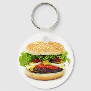 Cheeseburger Key Ring