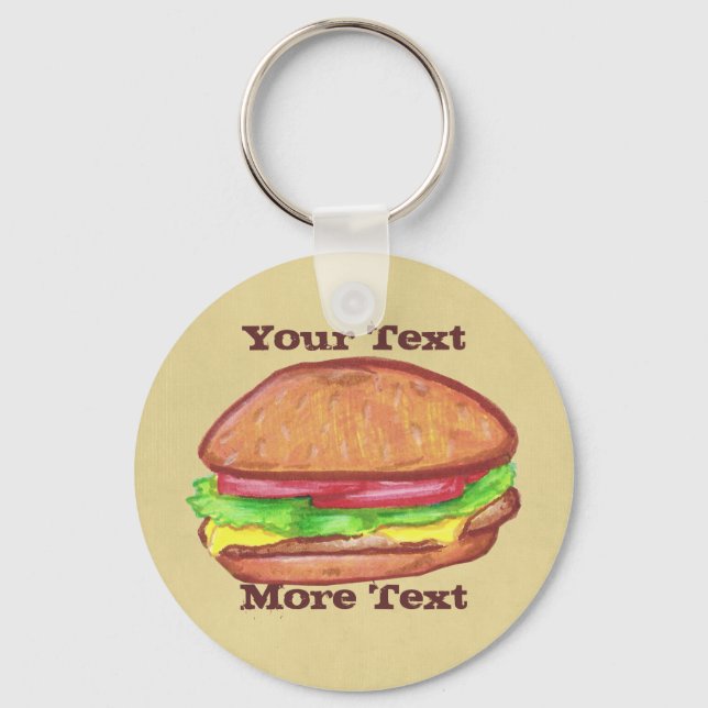 Cheeseburger Keychain (Front)
