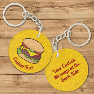 Cheeseburger Keychain