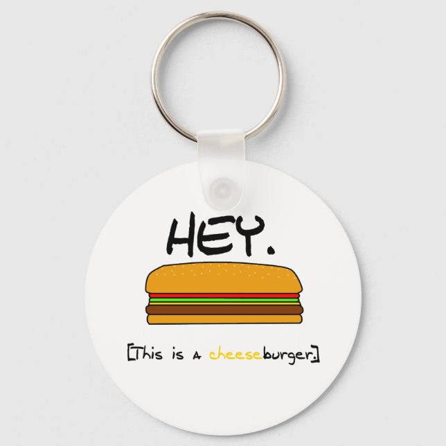 Cheeseburger Keychain (Front)