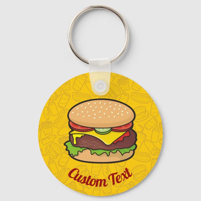 Cheeseburger Keychain (Front)