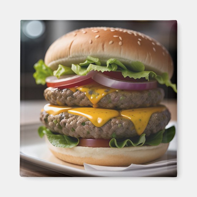 Cheeseburger Magnet (Front)