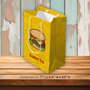 Cheeseburger Medium Gift Bag