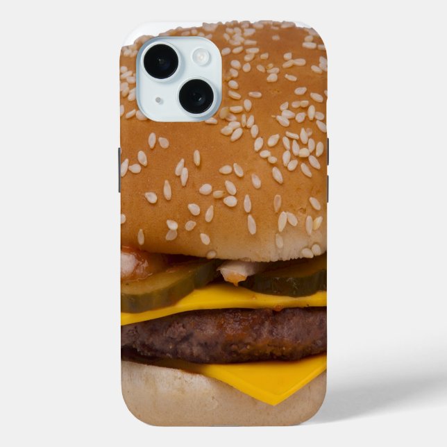 Cheeseburger On Sesame Seed Bun Case-Mate iPhone Case (Back)