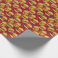 Cheeseburger Pattern Red