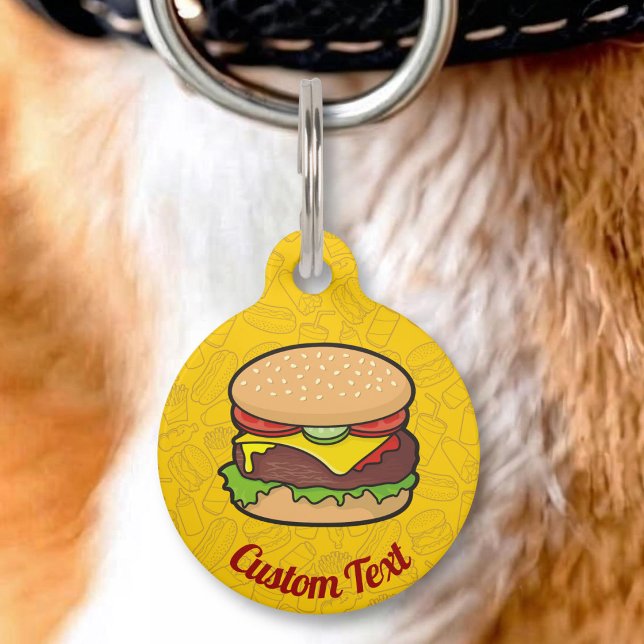 Cheeseburger Pet Tag (Creator Uploaded)