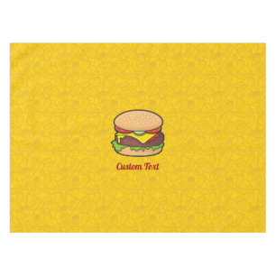 Cheeseburger Tablecloth