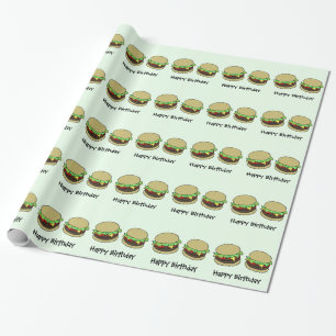 Cheeseburger Wrapping Paper