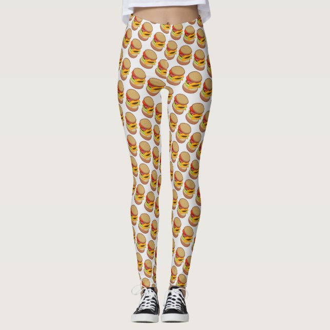 CHEESEBURGERS  LEGGINGS (Front)