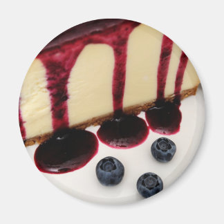 Cheesecake And Blueberries Magnet