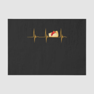 Cheesecake Dessert Cheese Cake Heartbeat Ekg Pulse Tissue Paper