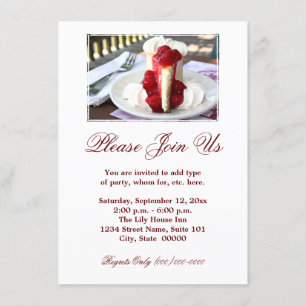 Cheesecake Invitations