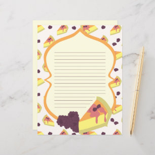 Cheesecake lined stationery paper
