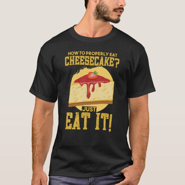Cheesecake Quark Cake Cheese Gift T-Shirt (Front)