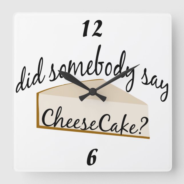 Cheesecake Wall Clock (Front)