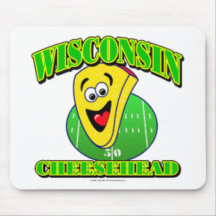 CheeseHead Cartoon Mouse Pad