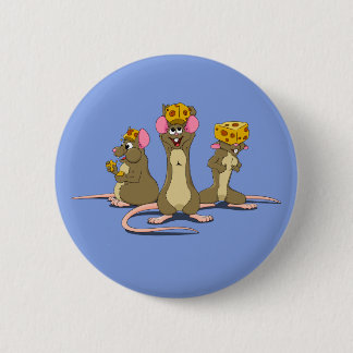 Cheesehead Mice 6 Cm Round Badge