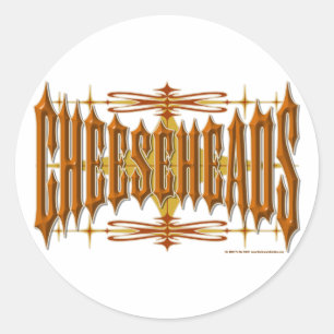 Cheeseheads Metal Classic Round Sticker