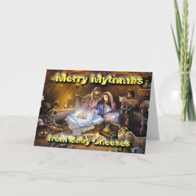 Cheeses Nativity Holiday Card (Front)