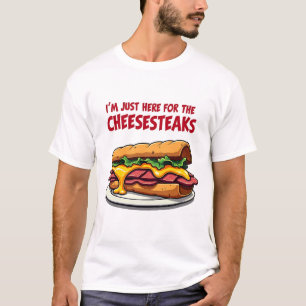 Cheesesteak Addict Joke Meat and Cheese Lover Fun T-Shirt