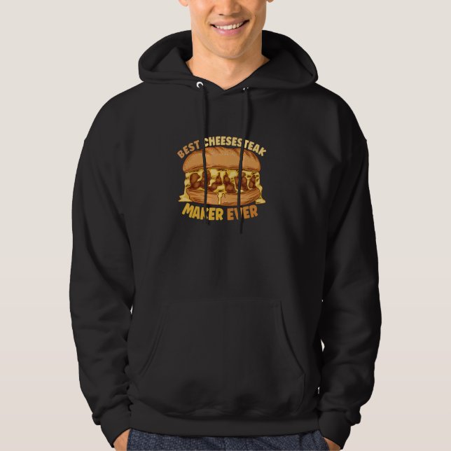 Cheesesteak Cheesesteak Rolls Philly Cheesesteak Hoodie (Front)