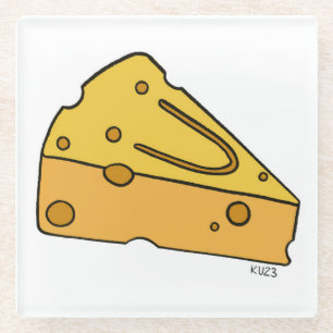 Cheesin’ Cutie Cheese Glass Coaster