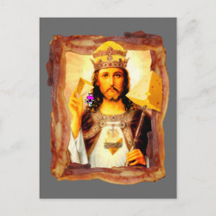 Cheesus Bacon Christ Postcard