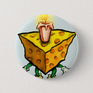 Cheesy Birthday 6 Cm Round Badge