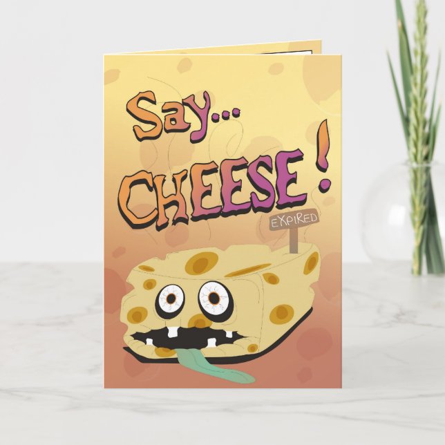 Cheesy Birthday Card! Card (Front)