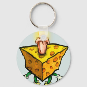 Cheesy Birthday Key Ring